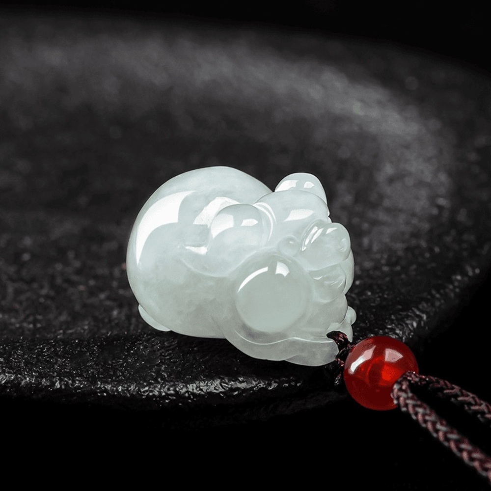 Jade jade zodiac pig pendant natural Grade A Type Jadeite Burmese